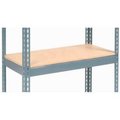 Global Equipment Additional Shelf Level Boltless Wood Deck 36"W x 18"D - Gray 601909B